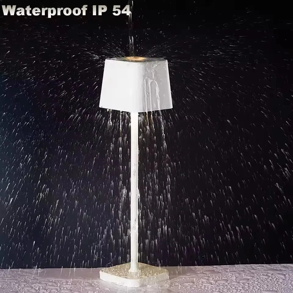 Verthara Cordless LED Table Lamp – Rechargeable - Warm White - Stepless Dimming - Aluminium - Indoor Lighting