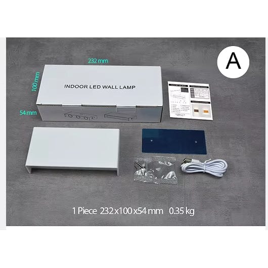 Verthara Cordless LED Wall Light With Touch Control – Rechargeable - Dimmable - Minimalist Design - Three Colour Temperatures - Indoor Use