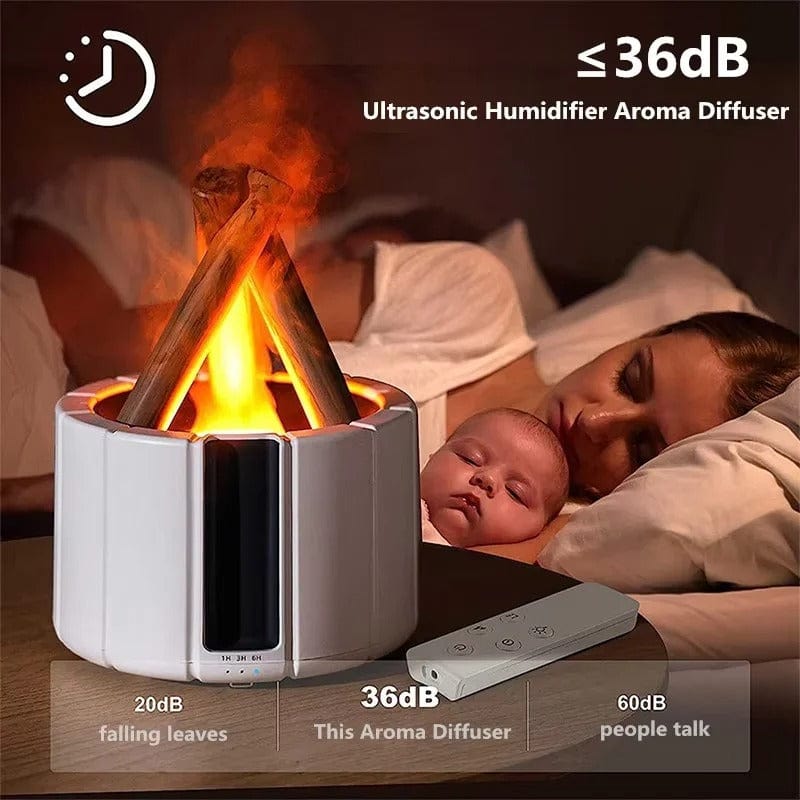 Verthara Cozy Campfire Design Bonfire Humidifie