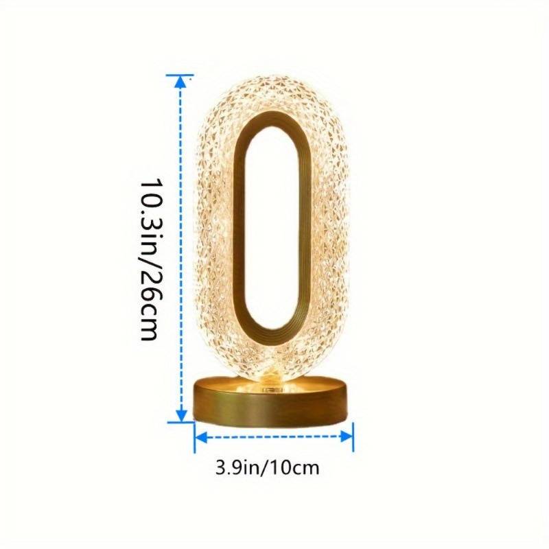 Verthara Crystal Rechargeable Table Lamp