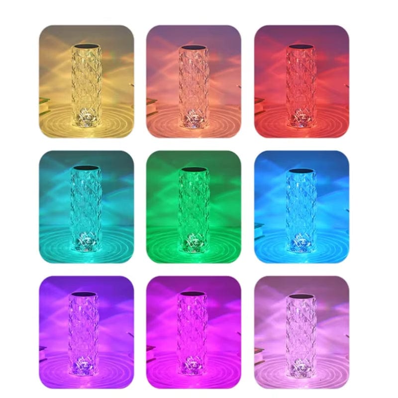 Verthara Crystal Touch Elegant Rechargeable Table Lamp