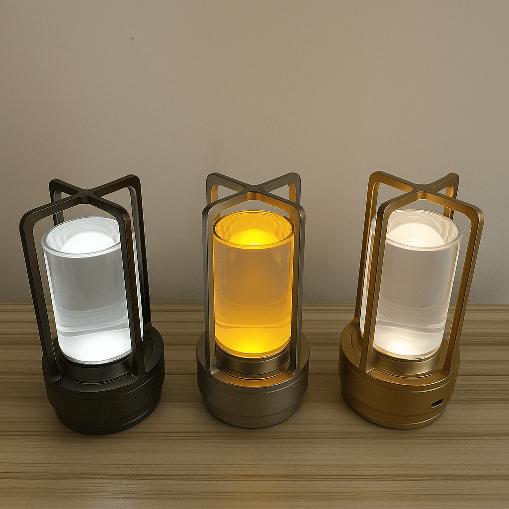 Verthara Crystal Touch Rechargable Table Lamp