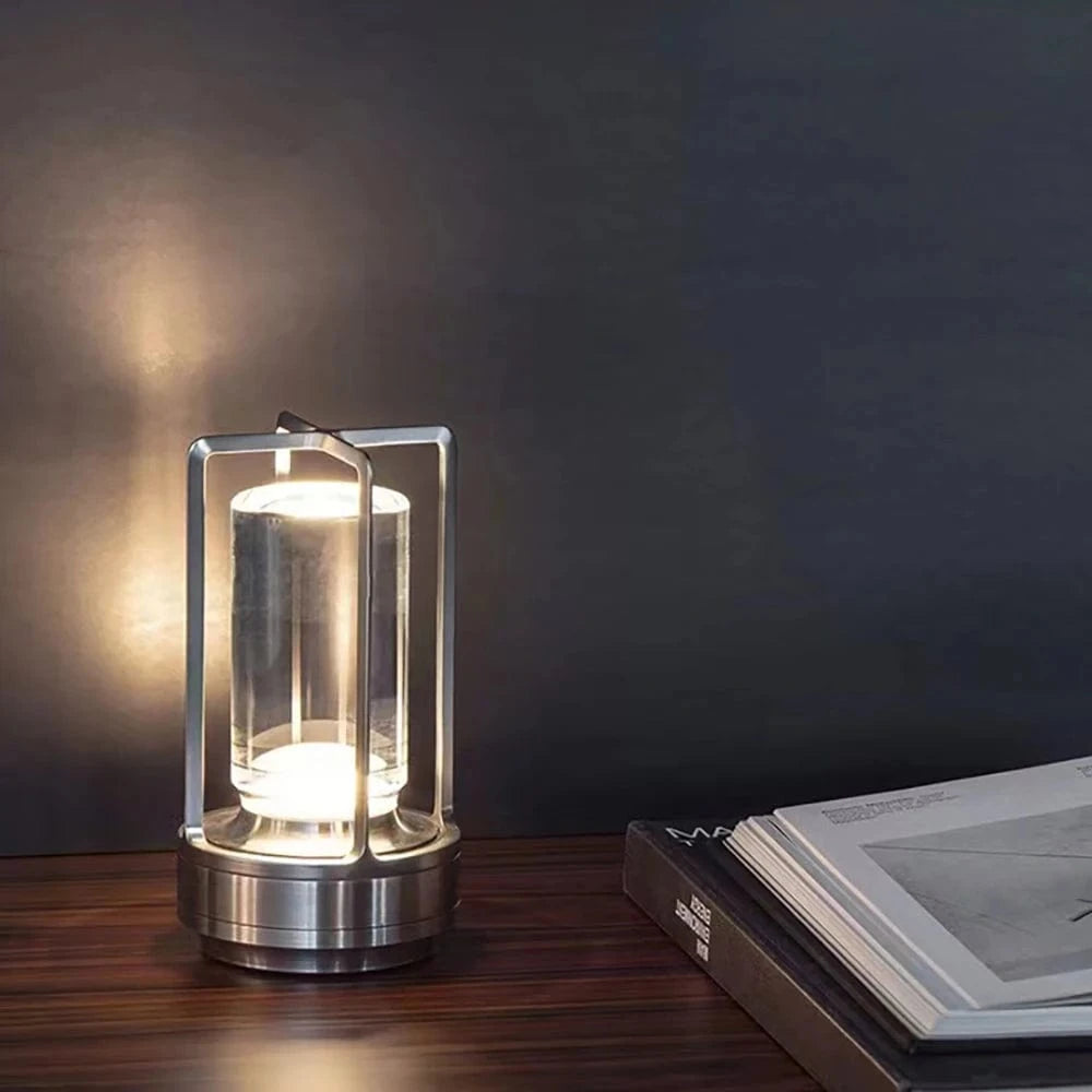 Verthara Crystal Touch Rechargable Table Lamp