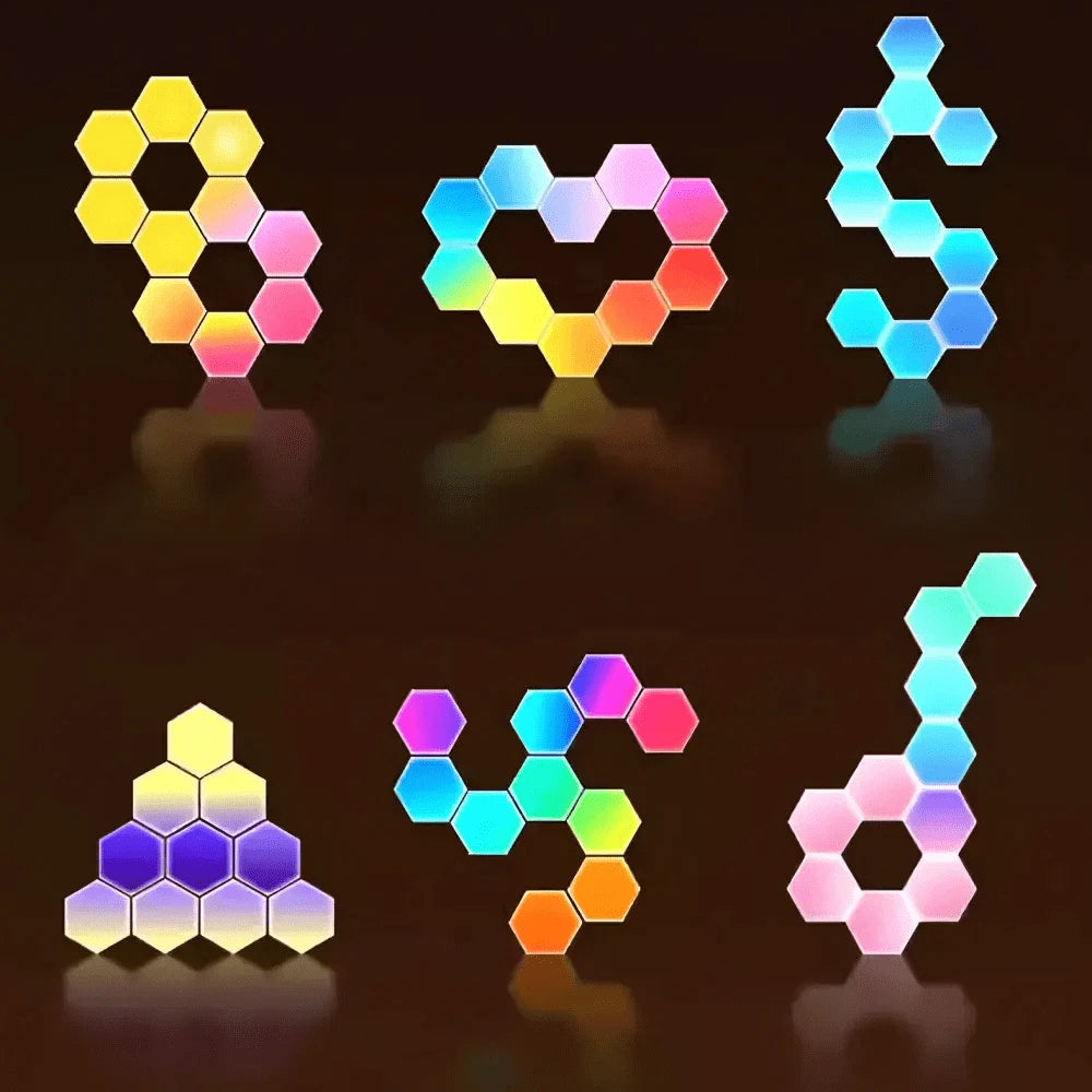 Verthara Customisable LED Hexagon Wall Lights 1-Pack