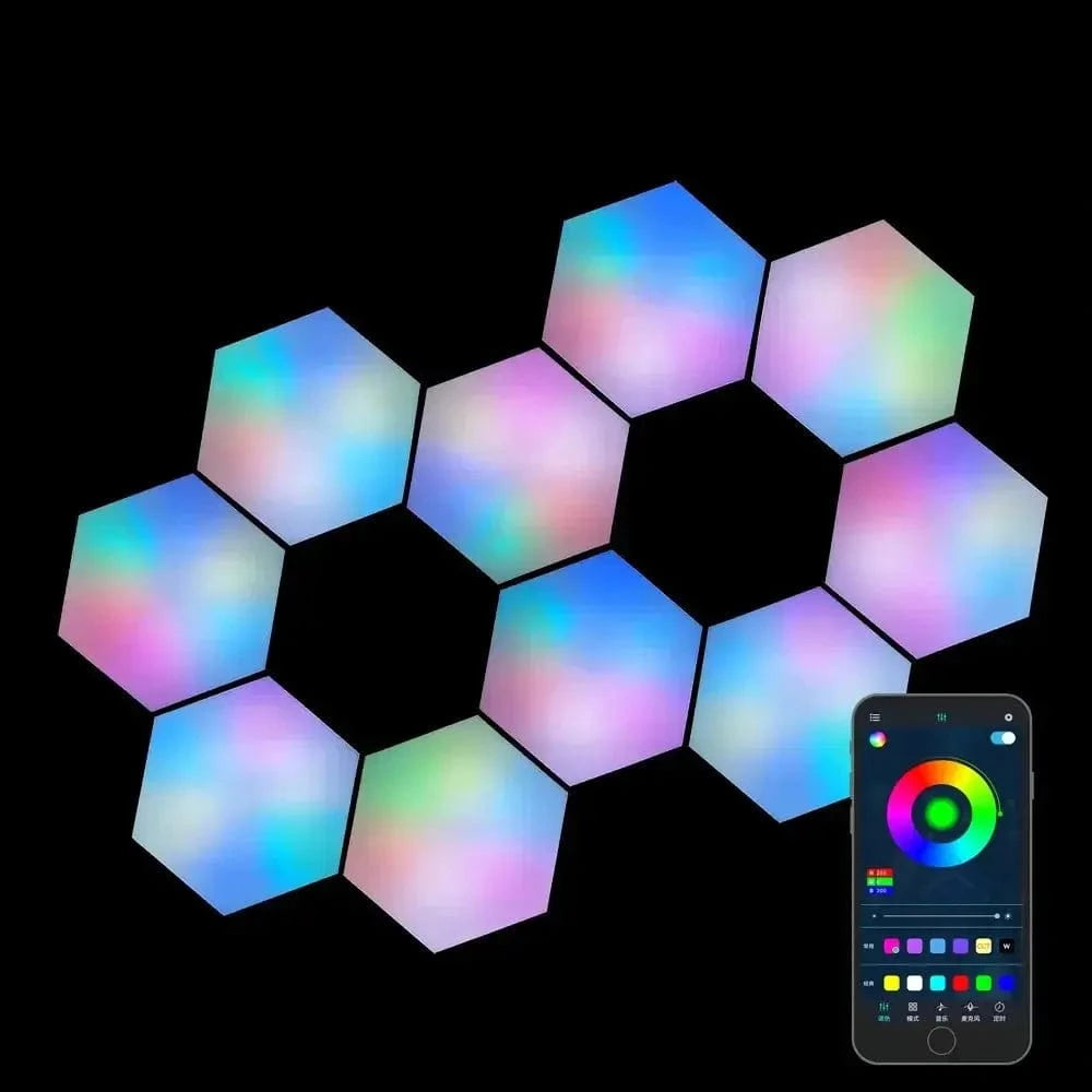 Verthara Customisable LED Hexagon Wall Lights