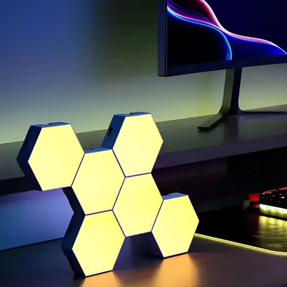 Verthara Customisable LED Hexagon Wall Lights