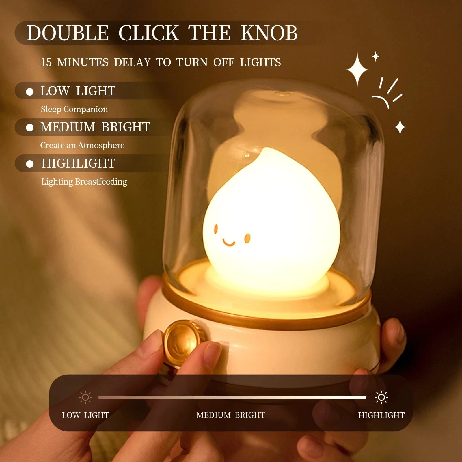 Verthara Cute Mini LED Night Light – Portable Cartoon Table Lamp for Bedroom and Home Decor, USB Rechargeable
