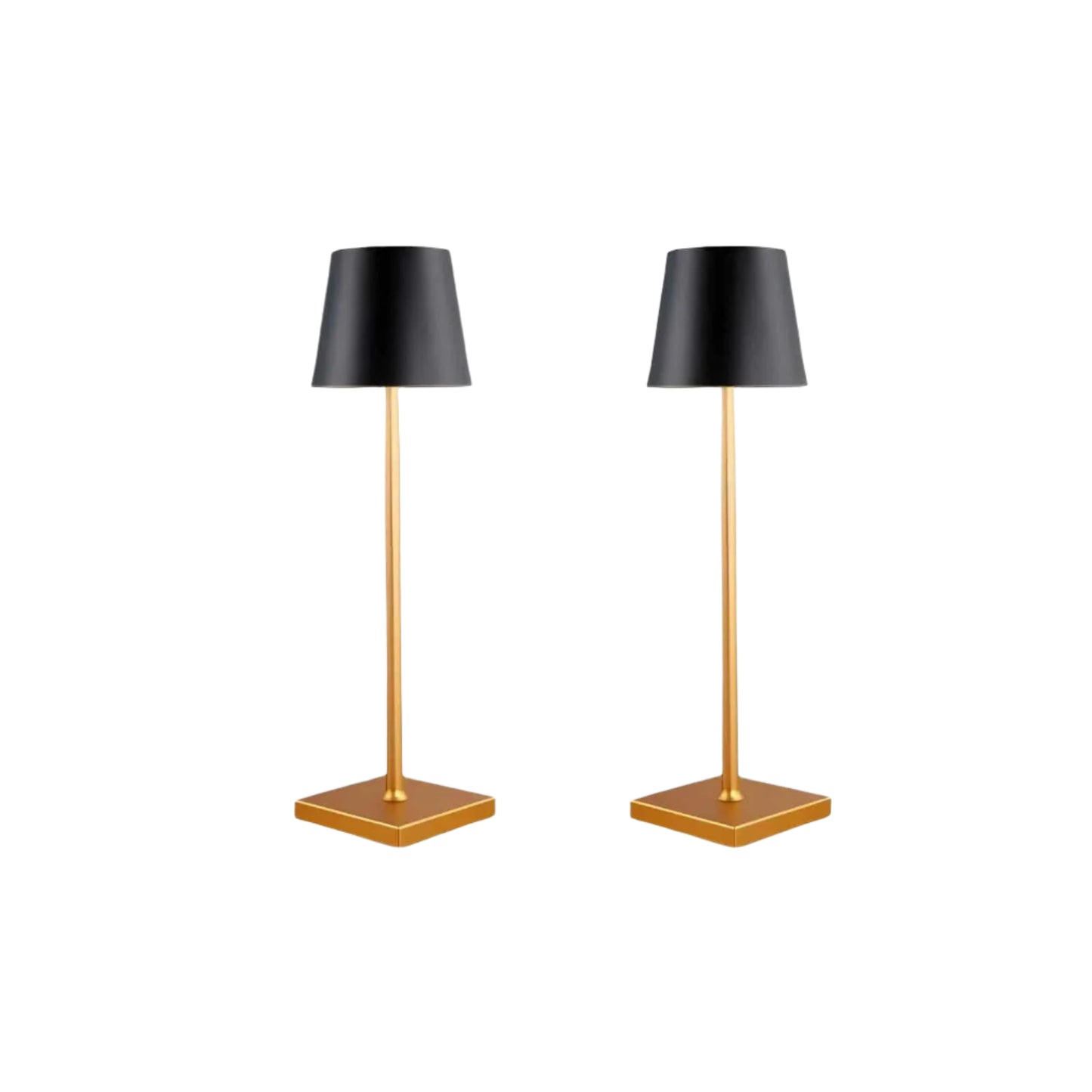 Verthara Dimmable Deluxe Rechargeable Table Lamp Gold & Black