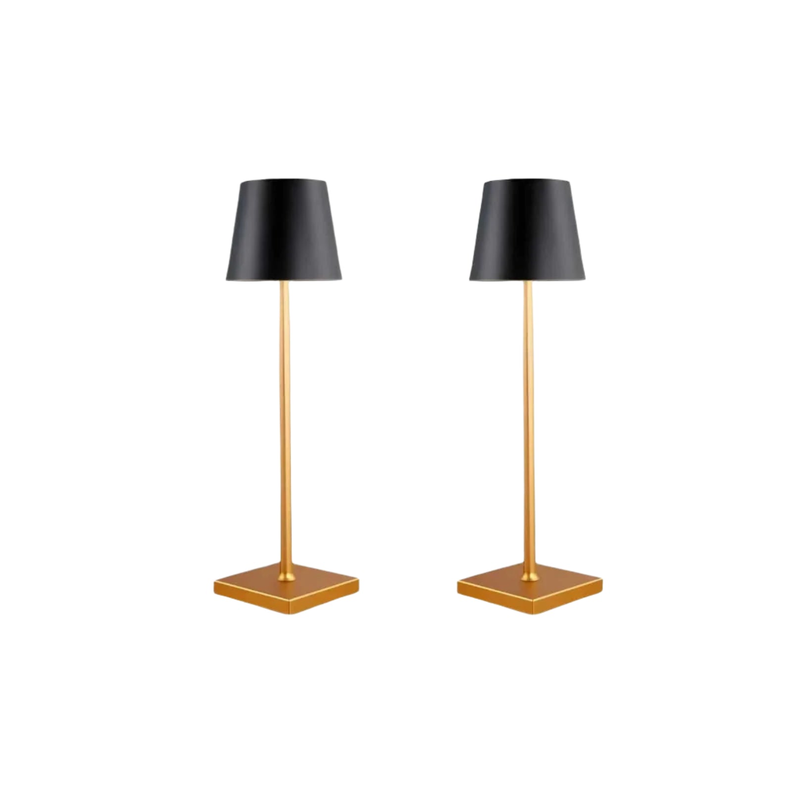 Verthara Dimmable Deluxe Rechargeable Table Lamp Gold & Black