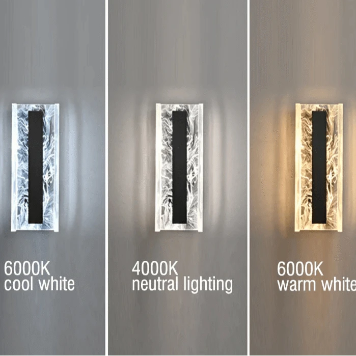 Verthara Dimmable LED Wall Sconce, 12W Modern Acrylic and Copper Wall Lamp for Living Room and Bedroom Lighting