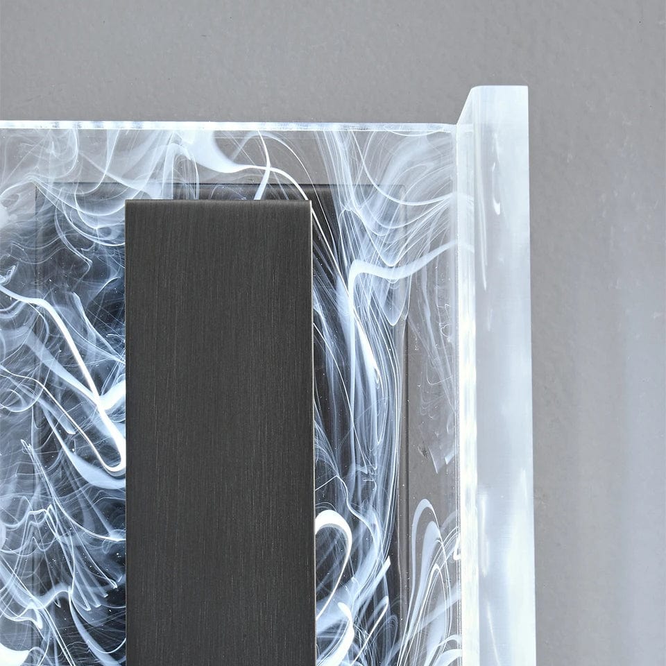 Verthara Dimmable LED Wall Sconce, 12W Modern Acrylic and Copper Wall Lamp for Living Room and Bedroom Lighting