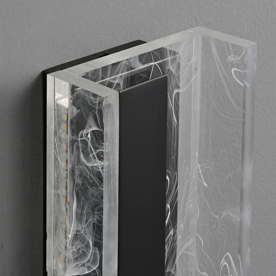 Verthara Dimmable LED Wall Sconce, 12W Modern Acrylic and Copper Wall Lamp for Living Room and Bedroom Lighting