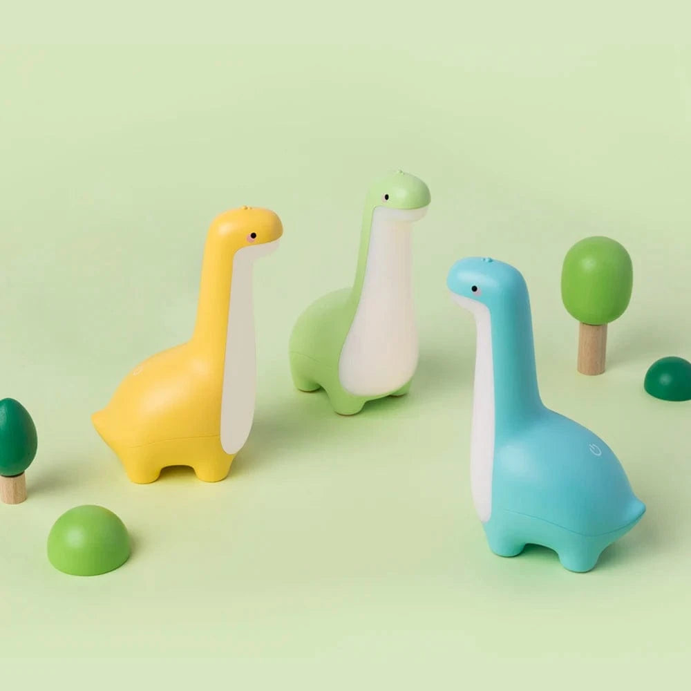 Verthara Dinosaur Night Light with Adjustable Brightness and Timer – USB Rechargeable Kids Night Lamp for Soothing Bedtime Glow