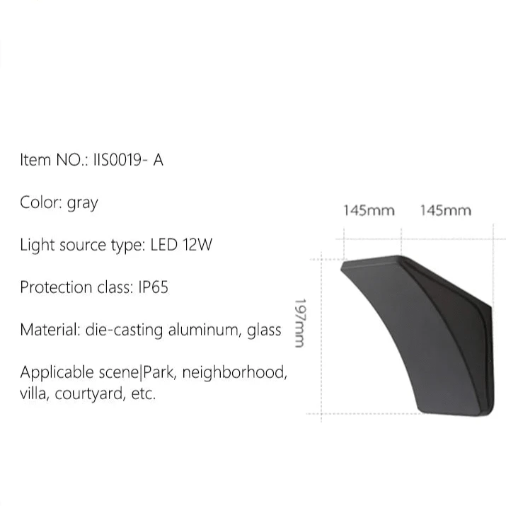 Verthara Dual Head Outdoor Wall Light - IP65 Waterproof LED Exterior Lantern for Garden and Patio Up and Down Lighting