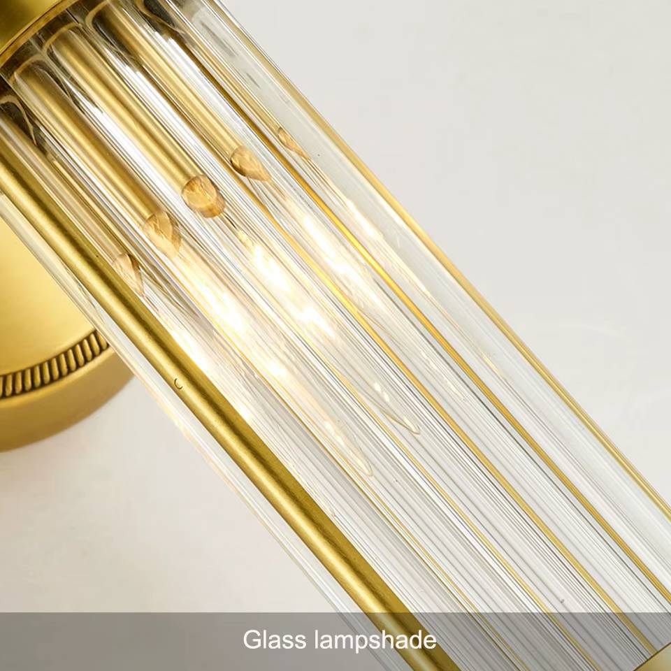 Verthara Elegant Copper Wall Sconce Lighting Fixture with E14 Base - Stylish Indoor Wall Lamp for Living Room, Bedroom, and Hallway