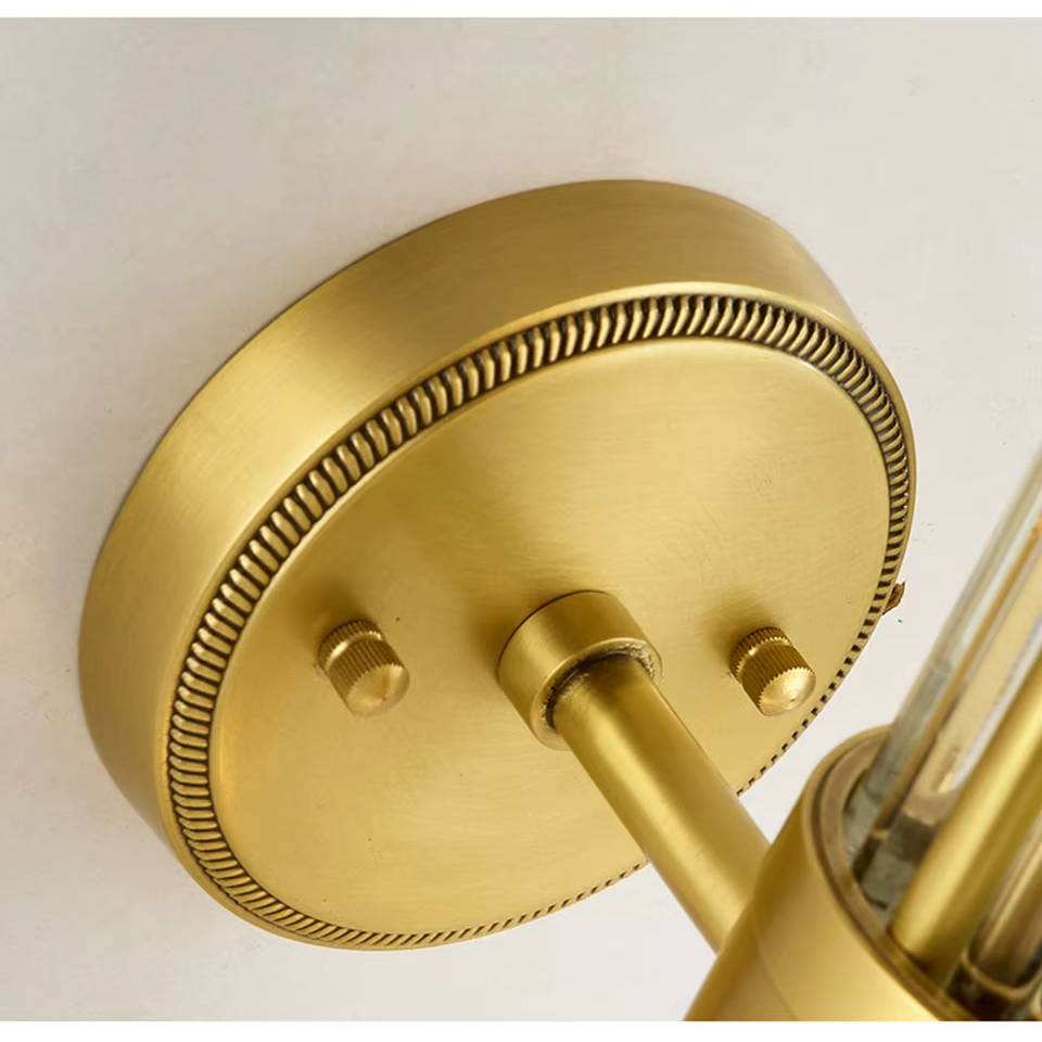 Verthara Elegant Copper Wall Sconce Lighting Fixture with E14 Base - Stylish Indoor Wall Lamp for Living Room, Bedroom, and Hallway