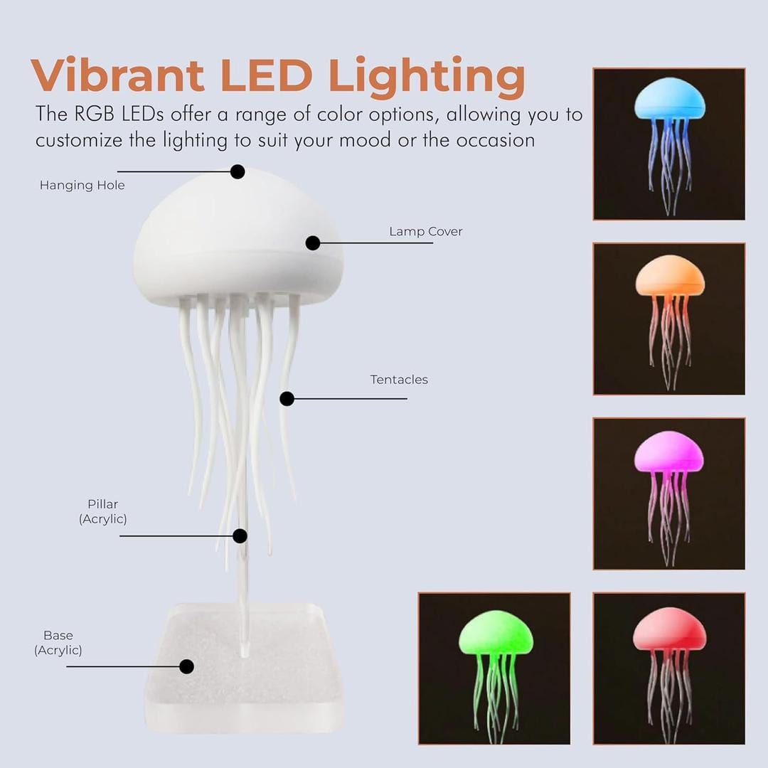 Verthara Floating Glow Jellyfish Table Lamp