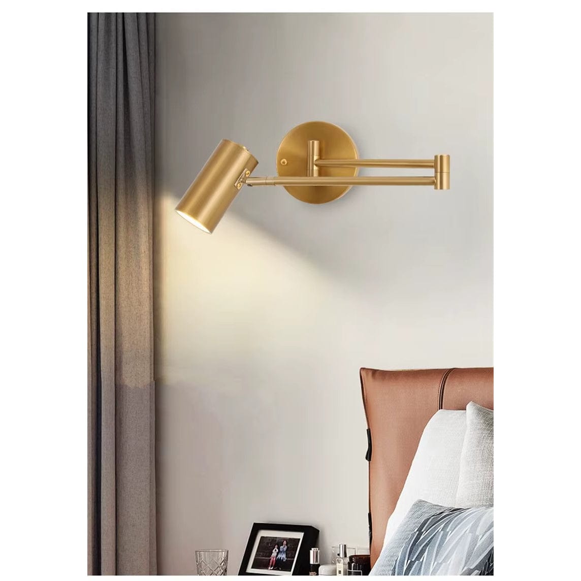 Verthara Folding LED Wall Light With Telescopic Design – Adjustable - Modern Nordic Style - Ideal For Bedroom - Living Room - Wall Mounted