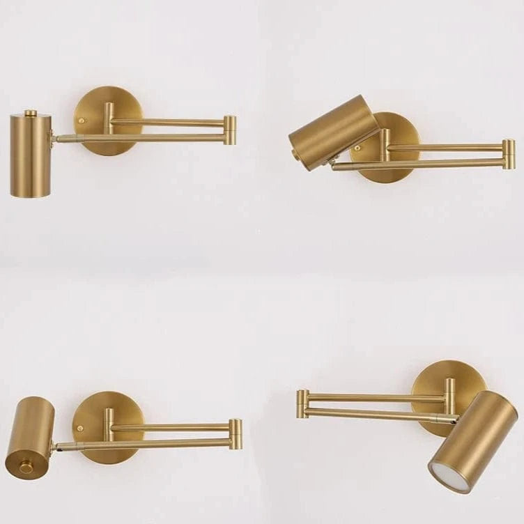 Verthara Folding LED Wall Light With Telescopic Design – Adjustable - Modern Nordic Style - Ideal For Bedroom - Living Room - Wall Mounted