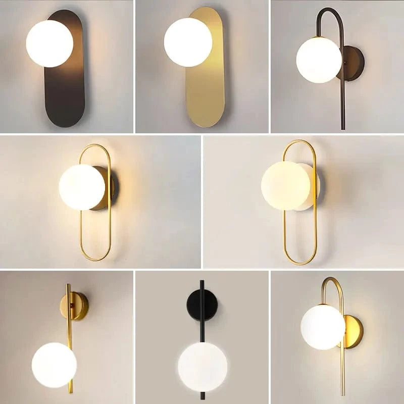 Verthara Frosted Glass LED Wall Lights