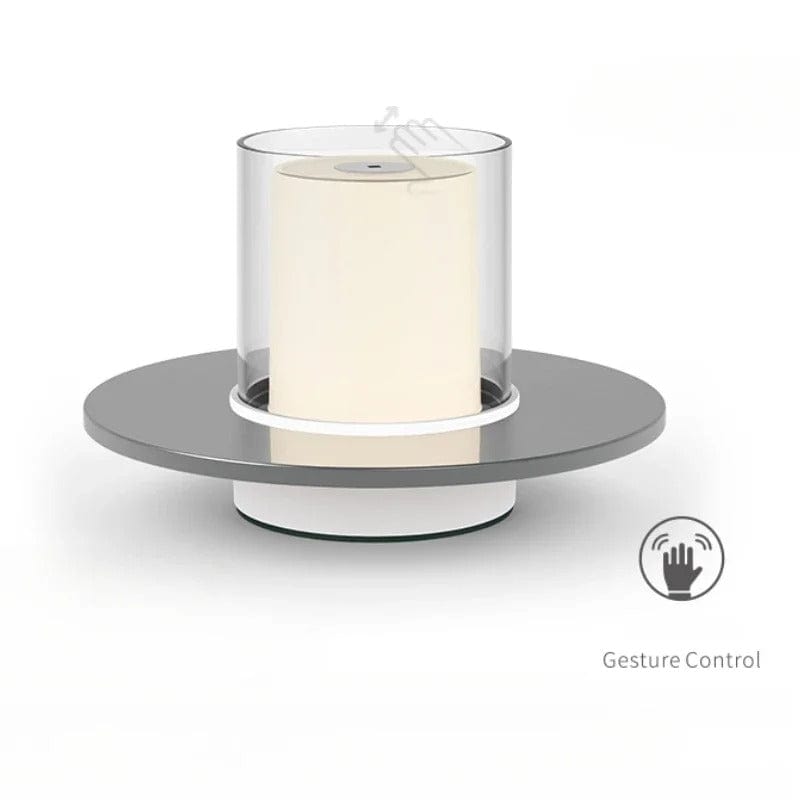 Verthara Gesture-Control Rechargeable Table Lamp Silver