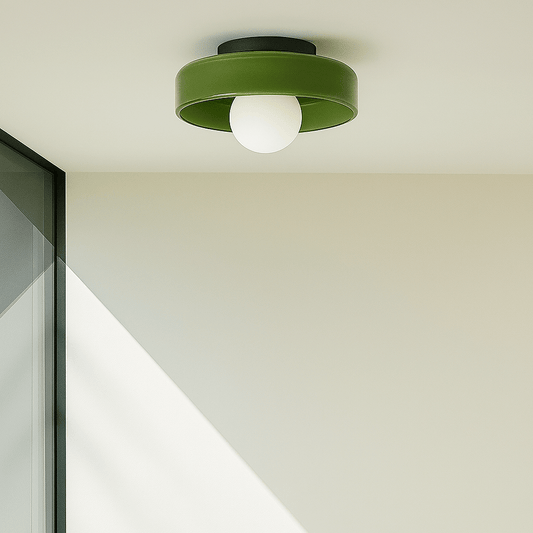 Verthara Glass Ceiling & Wall Lamps Green / White light
