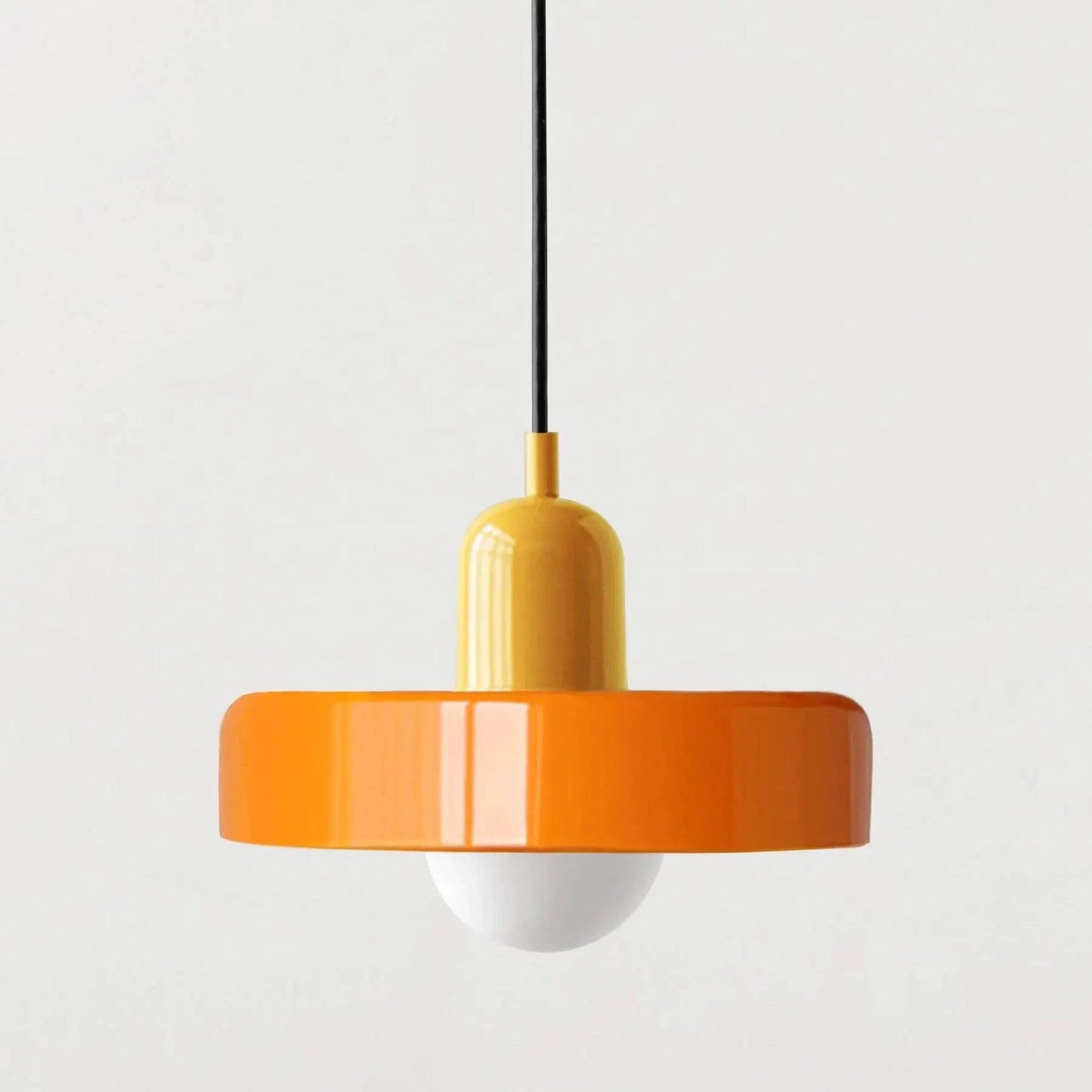 Verthara Glass Chandelier Pendant Light Yellow + Orange