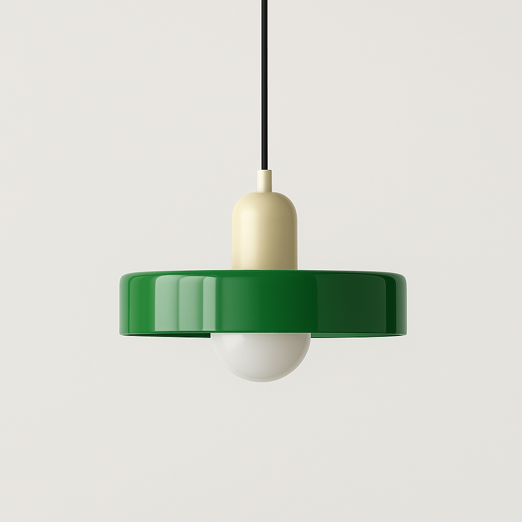 Verthara Glass Chandelier Pendant Light Beige + Green