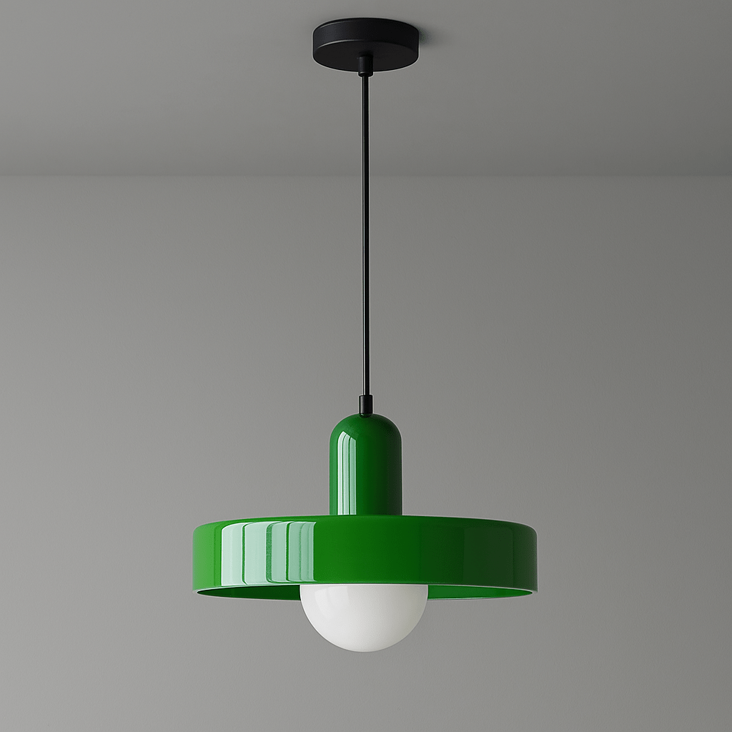 Verthara Glass Chandelier Pendant Light Dark Green + Green