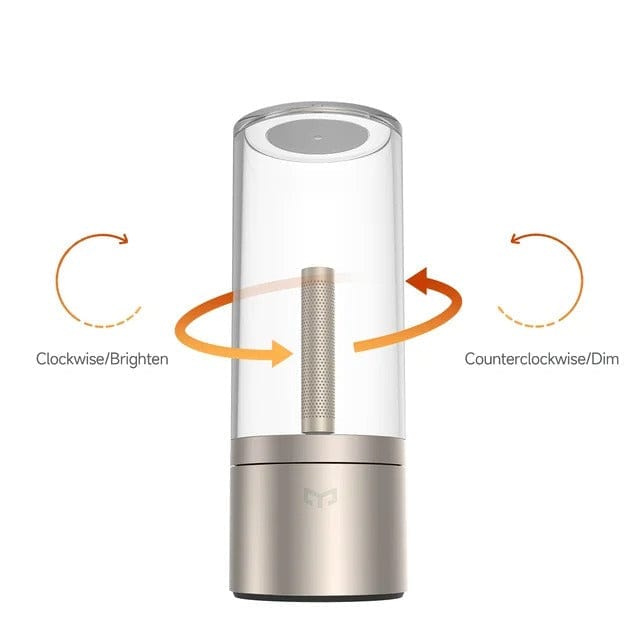 Verthara Glass Tube Design Rechargeable Table Lamp