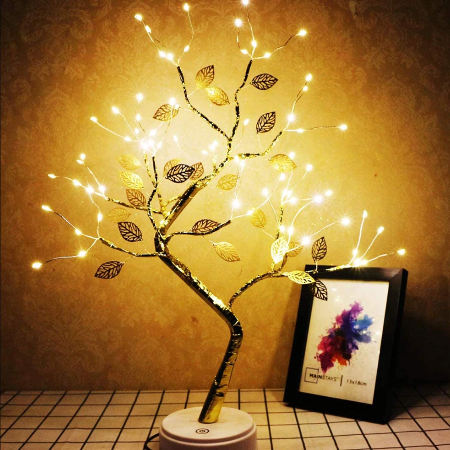 Verthara Golden Branch LED Table Lamp