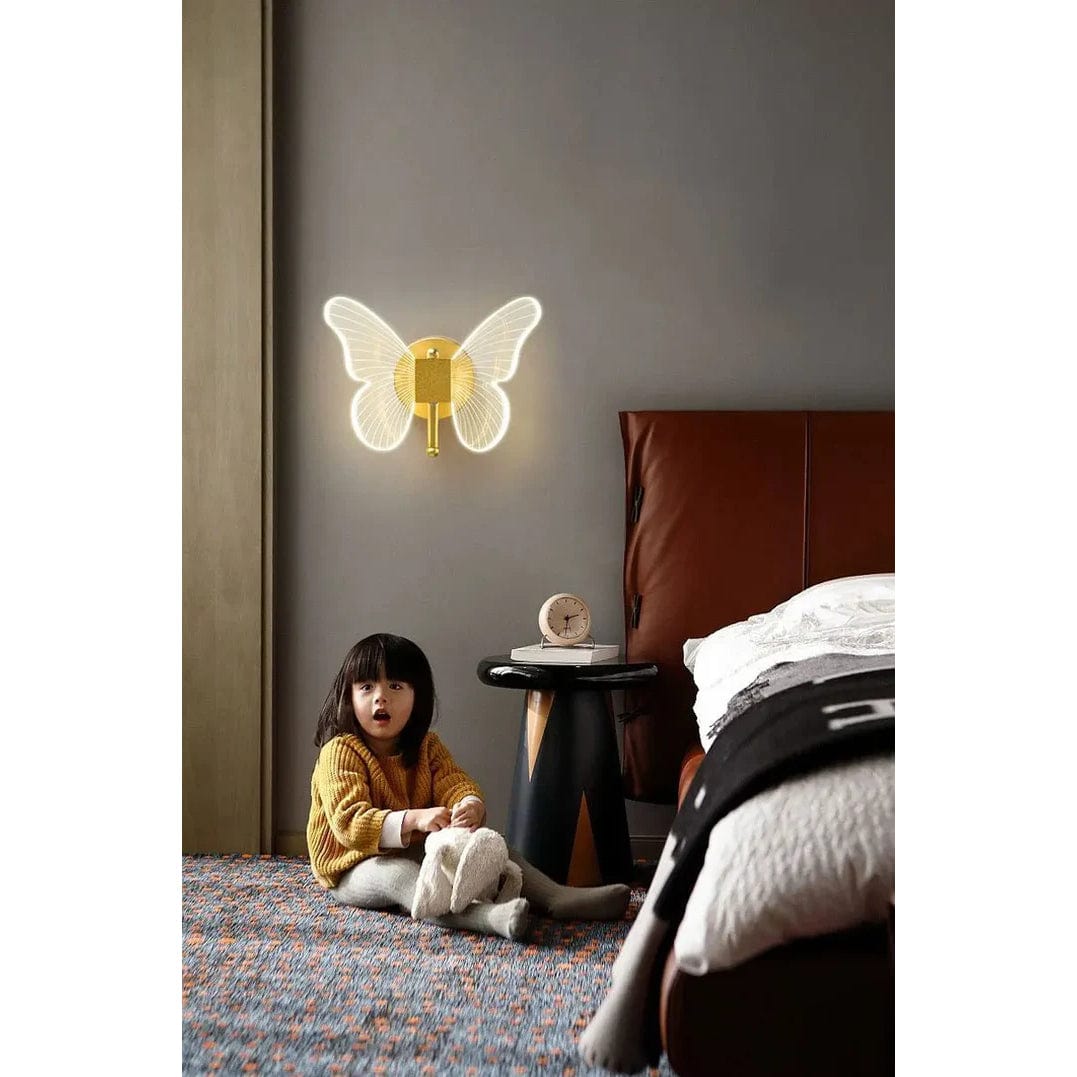 Verthara Golden LED Butterfly Pendant Light