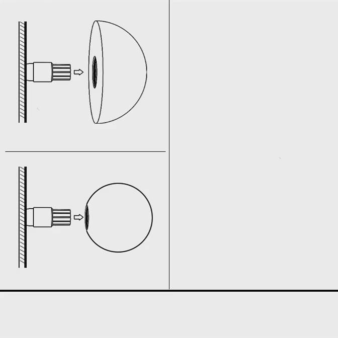 Verthara Half Circle Lunar Flush Mount Ceiling Light Fixture – Stylish LED Ceiling Light for Hallway, Bedroom, and Dining Room