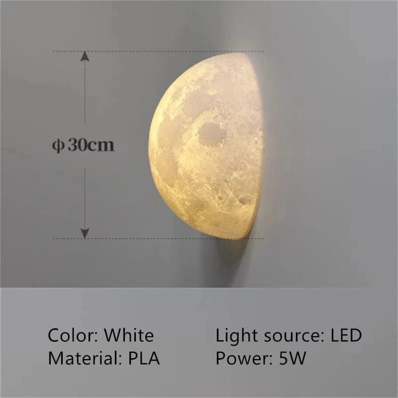 Verthara Half Circle Lunar Flush Mount Ceiling Light Fixture – Stylish LED Ceiling Light for Hallway, Bedroom, and Dining Room