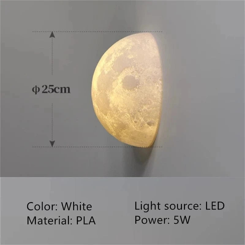 Verthara Half Circle Lunar Flush Mount Ceiling Light Fixture – Stylish LED Ceiling Light for Hallway, Bedroom, and Dining Room