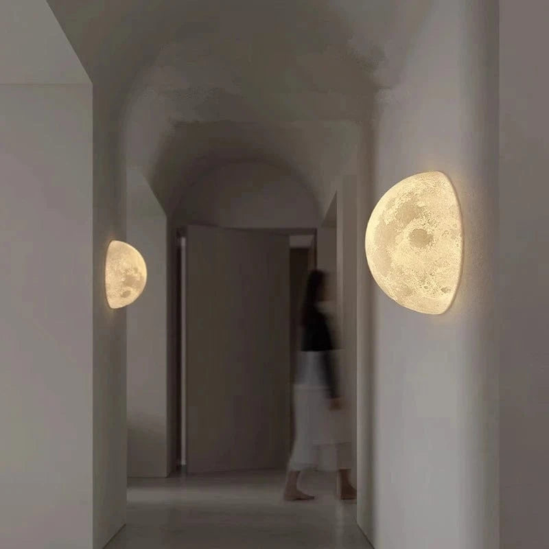 Verthara Half Circle Lunar Flush Mount Ceiling Light Fixture – Stylish LED Ceiling Light for Hallway, Bedroom, and Dining Room
