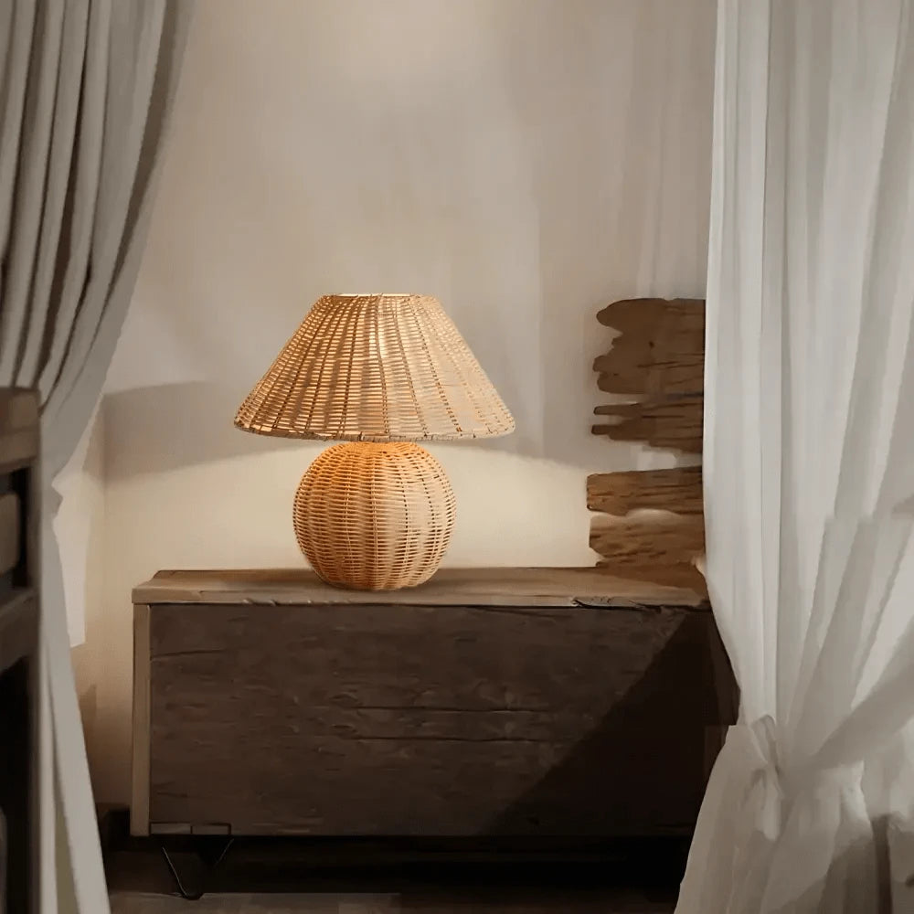 Verthara Handmade Bamboo Table Lamp