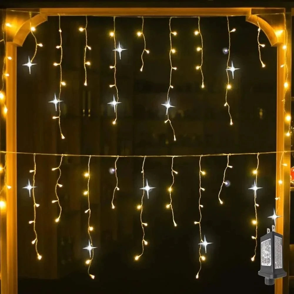 Verthara Icicle String LED Twinkle Effect Lights