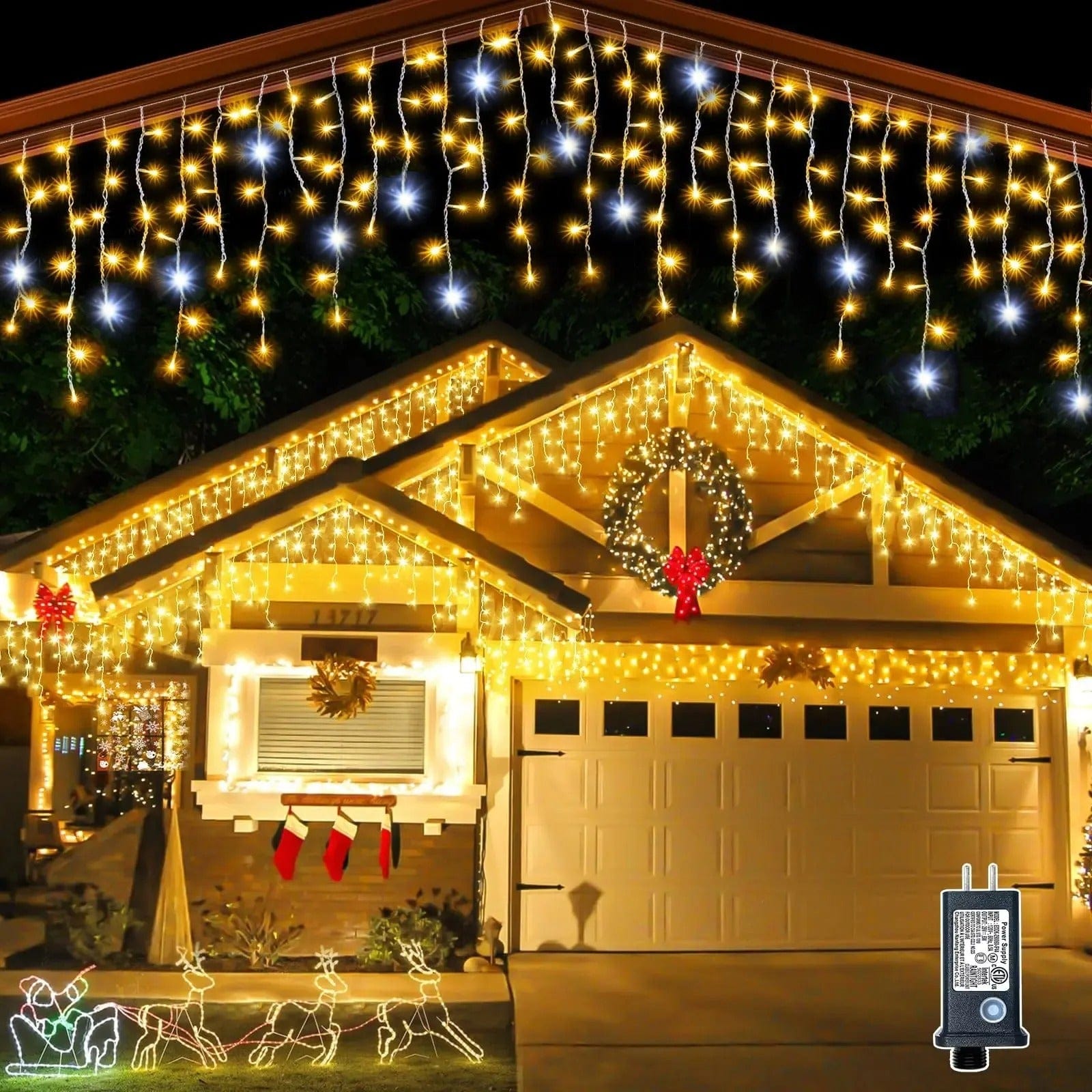 Verthara Icicle String LED Twinkle Effect Lights