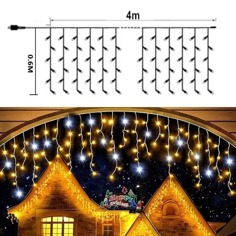 Verthara Icicle String LED Twinkle Effect Lights