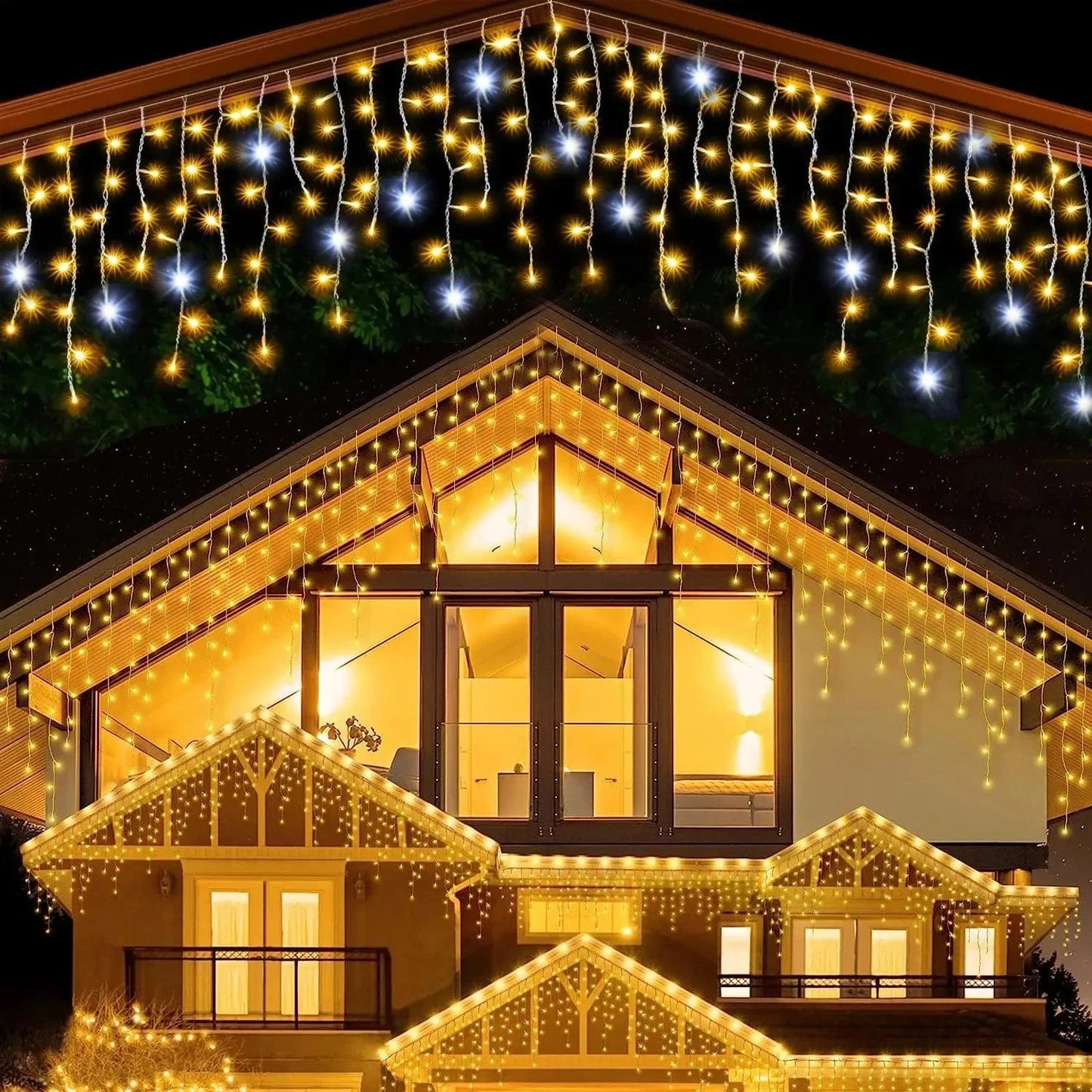 Verthara Icicle String LED Twinkle Effect Lights 24Mx 0.6M