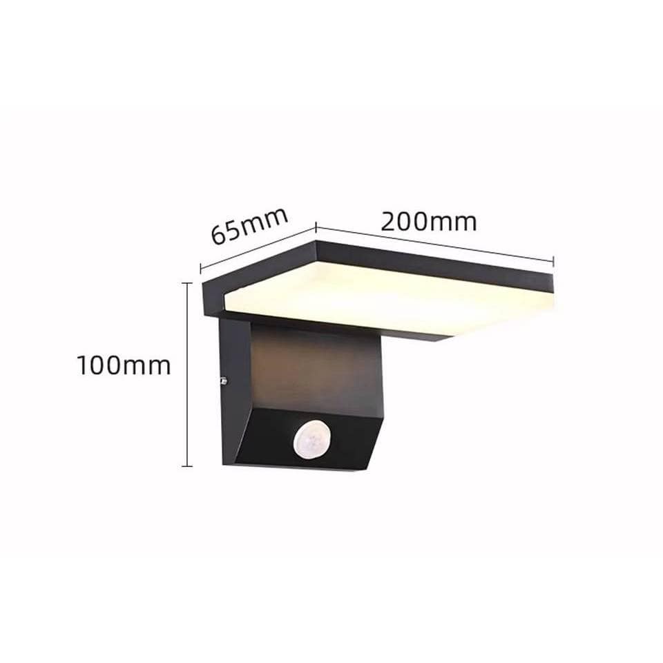 Verthara IP65 Waterproof Motion Sensor Outdoor Wall Light with Adjustable Angle – Modern Exterior Wall Lantern for Enhanced Safety
