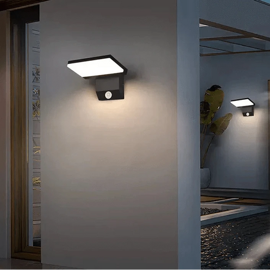 Verthara IP65 Waterproof Motion Sensor Outdoor Wall Light with Adjustable Angle – Modern Exterior Wall Lantern for Enhanced Safety