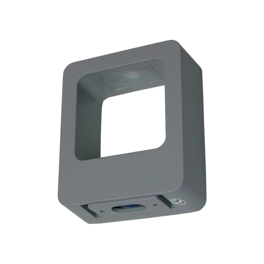 Verthara IP65 Waterproof Outdoor Wall Light – Modern Design - Up and Down Glow - Black/Gray - Ideal for Garden and Patio Illumination Warm White 3000K / Gray Body / 12W