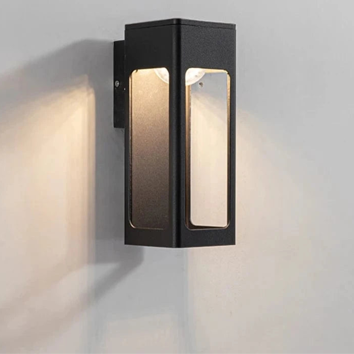 Verthara IP67 Waterproof 12W Black Aluminum Outdoor Wall Lamp – Modern Exterior Wall Light for Garden and Porch Cold White / H250x95mm