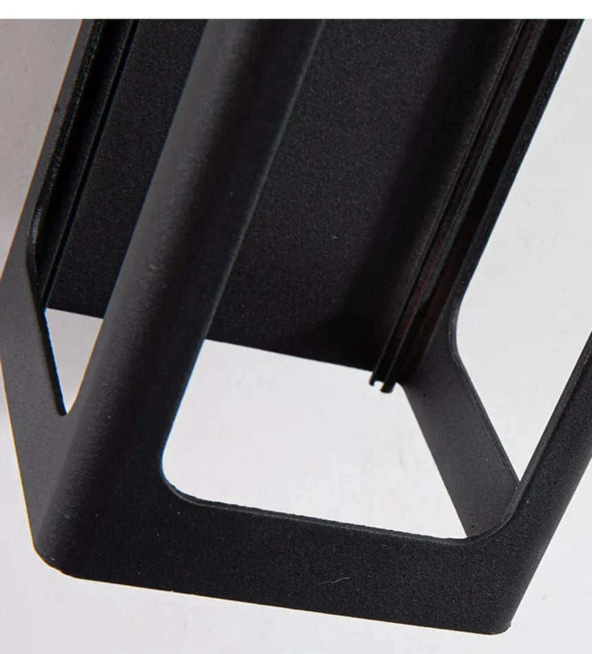 Verthara IP67 Waterproof 12W Black Aluminum Outdoor Wall Lamp – Modern Exterior Wall Light for Garden and Porch