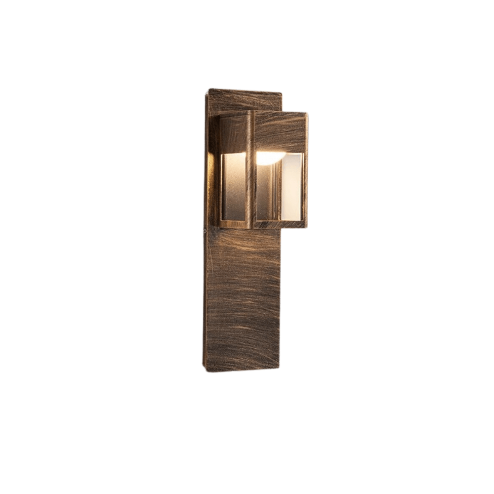 Verthara IP67 Waterproof LED Outdoor Wall Light With Motion Sensor – Aluminium - Black/Bronze - Modern Design - Energy Efficient - 12W Bronze / Warm White / No Sensor