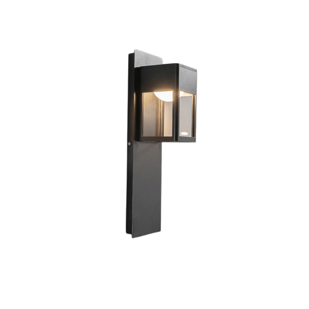 Verthara IP67 Waterproof LED Outdoor Wall Light With Motion Sensor – Aluminium - Black/Bronze - Modern Design - Energy Efficient - 12W Black / Warm White / No Sensor
