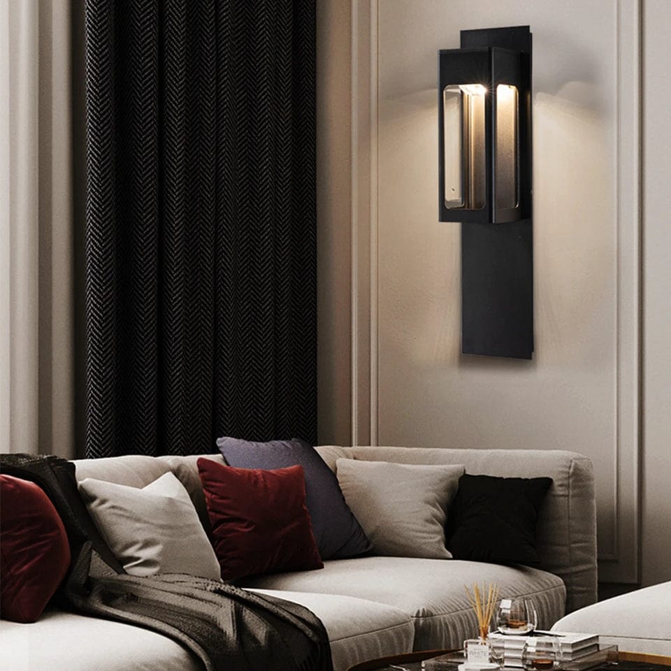 Verthara IP67 Waterproof LED Outdoor Wall Light With Motion Sensor – Aluminium - Black/Bronze - Modern Design - Energy Efficient - 12W