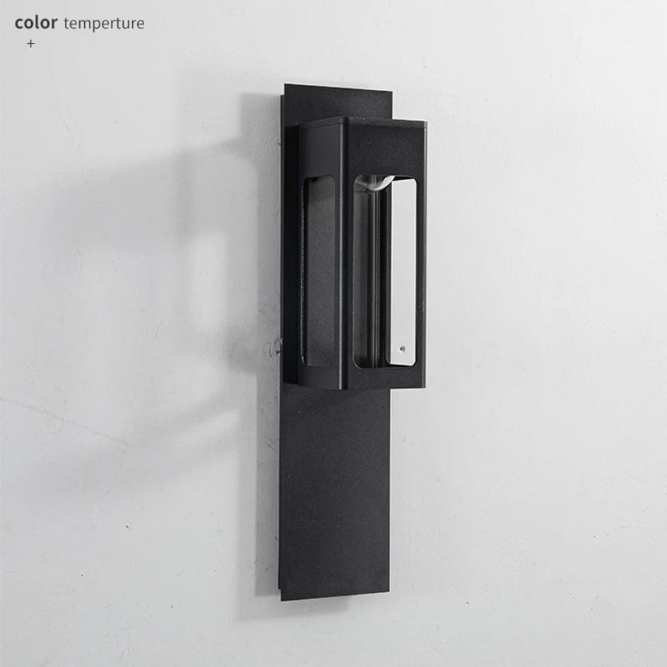 Verthara IP67 Waterproof LED Outdoor Wall Light With Motion Sensor – Aluminium - Black/Bronze - Modern Design - Energy Efficient - 12W